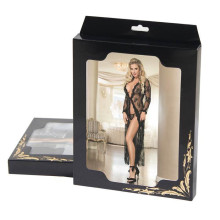 Bata Larga Subblime Negro R80232 Encaje