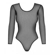 Body de Obsessive Manga larga Negro Brillos B123