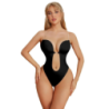 Body Tanga Negro Tiras Transparentes Body Tanga Negro Tiras Transparentes
