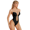 Body Tanga Negro Tiras Transparentes Body Tanga Negro Tiras Transparentes