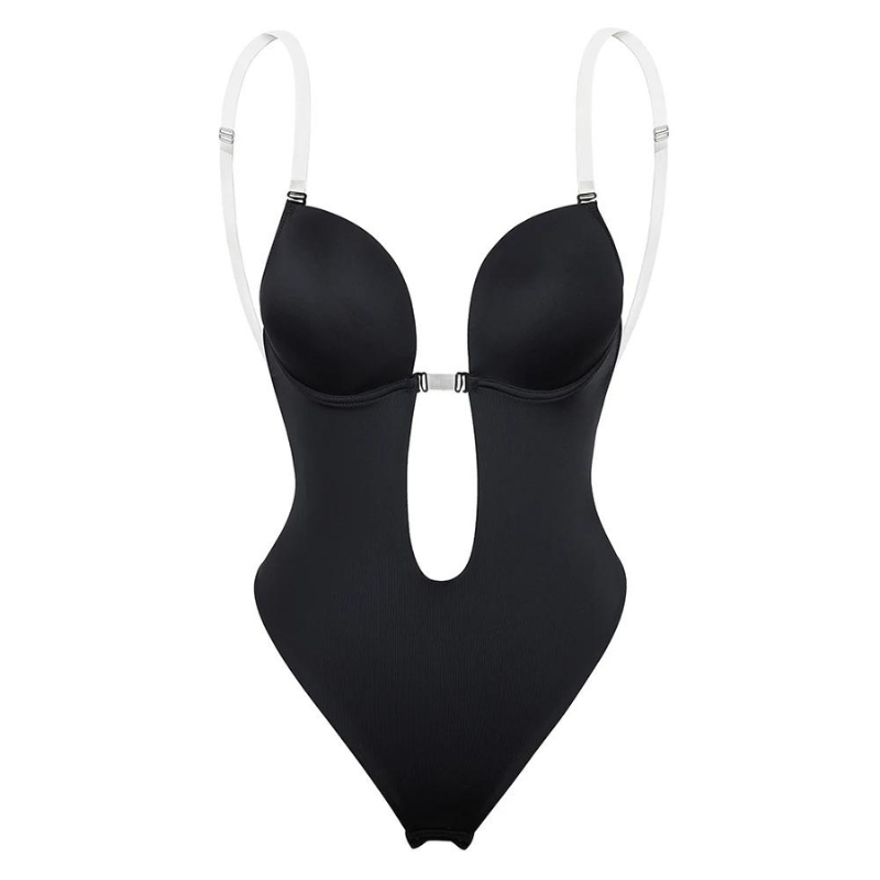 Body Tanga Negro Tiras Transparentes Body Tanga Negro Tiras Transparentes