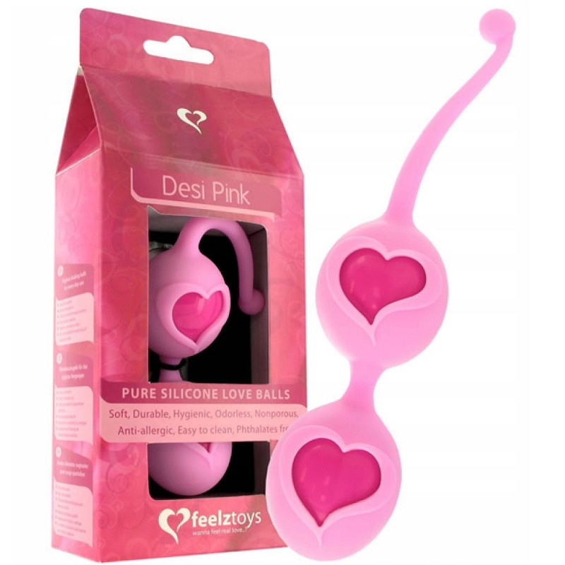Bolas Chinas Silicona Love Balls Silicone Desi Feelztoys Rosas