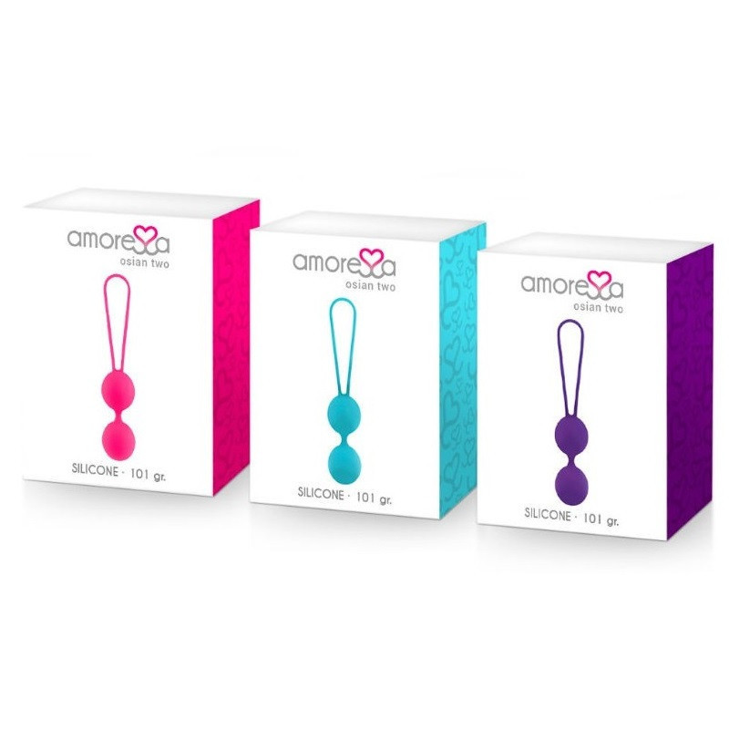 Bolas Silicona Amoressa Osian Two 101 g Azules