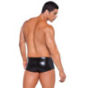Bóxer Zeus Perforado Hombre Wet Look Shorts 33-3042Z
