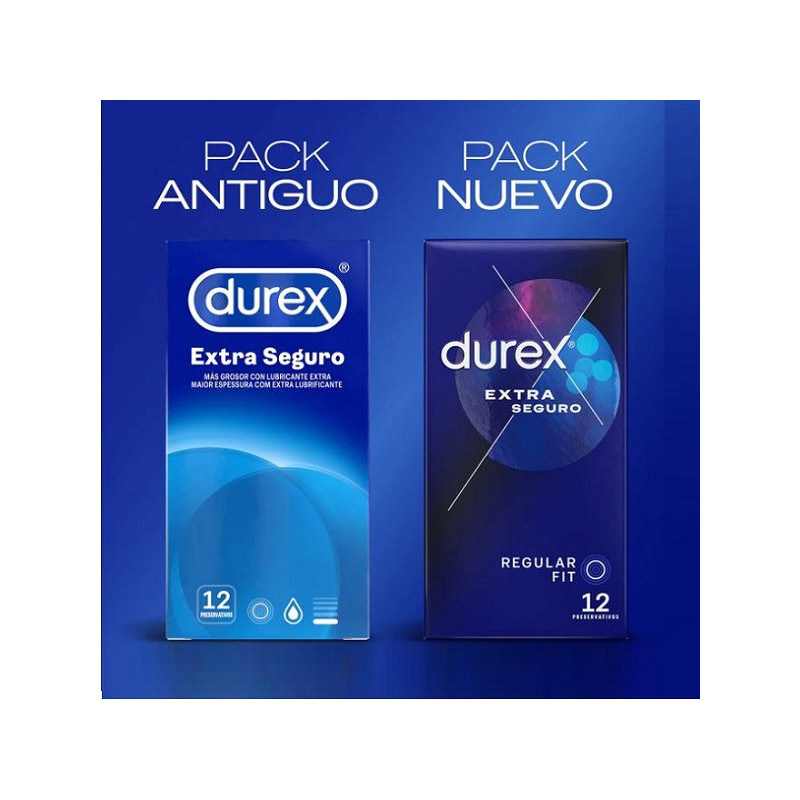 Caja 12 Preservativos Durex Extra Seguro Caja 12 Preservativos Durex Extra Seguro