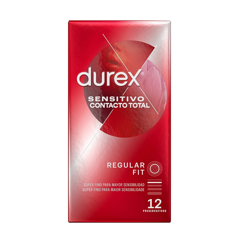 Caja 12 Preservativos Durex Sensitivo Contacto Total