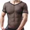 Camiseta Masculina Malla 7202 Negra