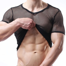 Camiseta Masculina Malla 7202 Negra