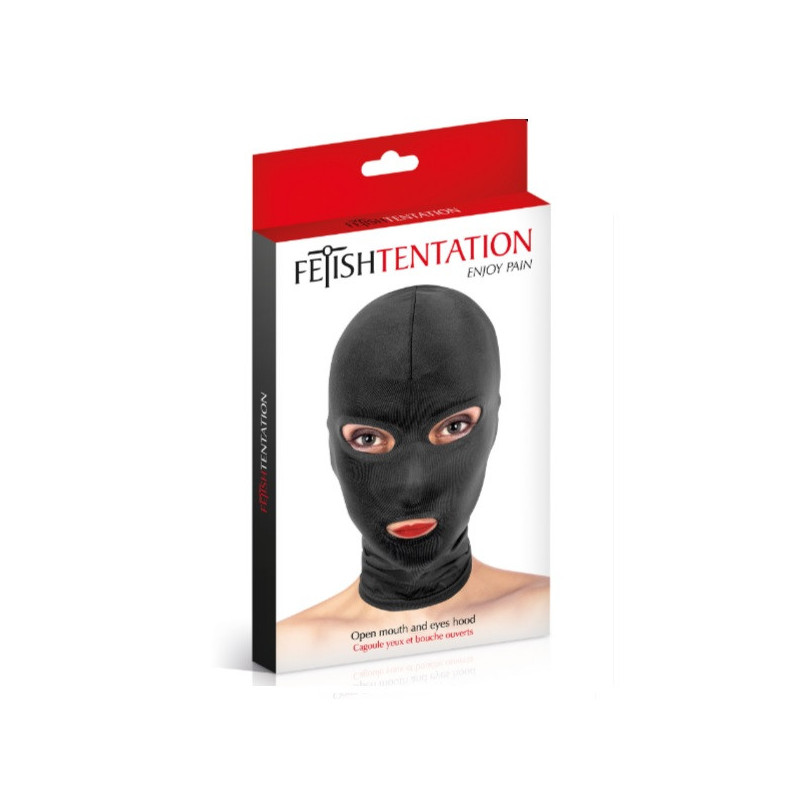 Capucha Sumisión Fetish Tentation Abertura Boca Y Ojos