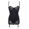 Chemise Beauty Night Negro con Liguero Shirley