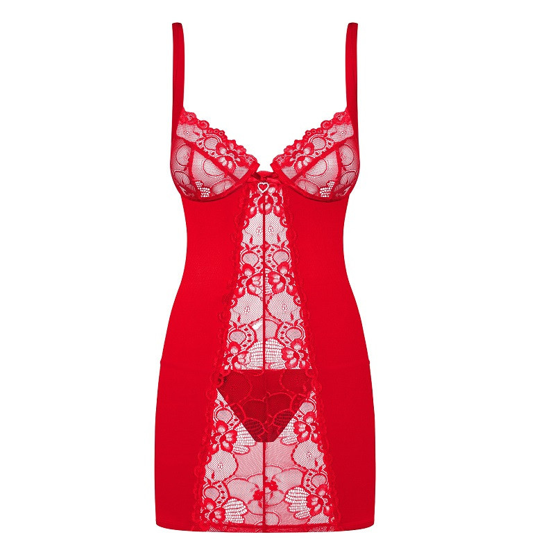 Chemise De Obsessive Rojo Heartina