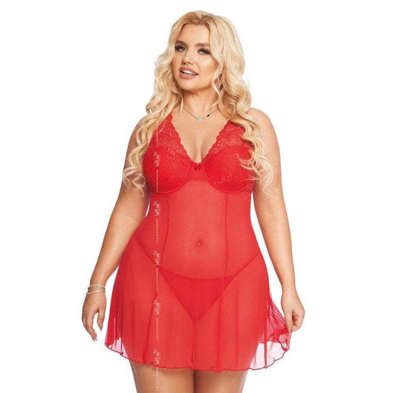 Babydoll  de Softline Berta Rojo