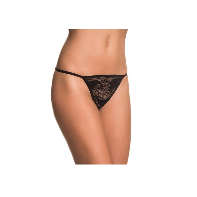 Chemise Negro Con Liguero Claudia