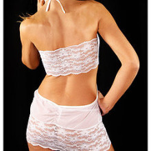 Chemise Y Tanga Blanco Aglae