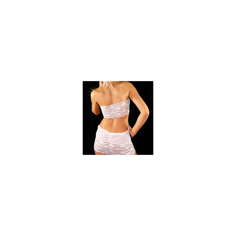 Chemise Y Tanga Blanco Aglae