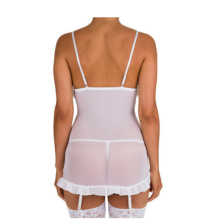 Chemise y Tanga Blanco Washington