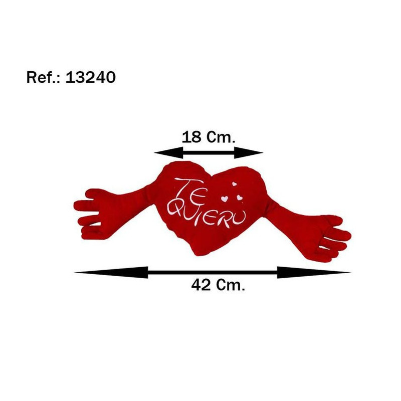 Cojín Corazón Brazos Te Quiero