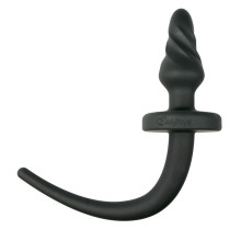 Cola de Perro Silicona Twist Negro L Easy Toys