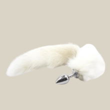 Cola de Zorro Metal Blanco S BDSM Line