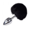 Cola Pompón Metal Negro M Fluffy