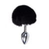 Cola Pompón Metal Negro S Fluffy