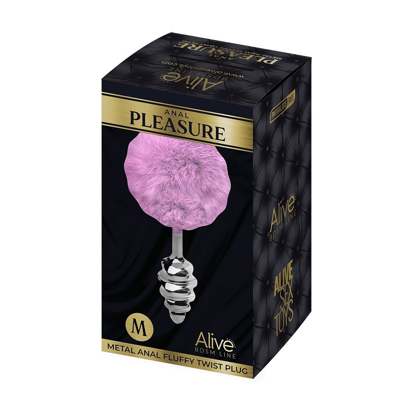 Cola Pompón Metal Twist Lila M Fluffy