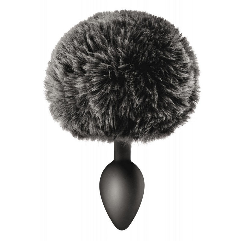 Cola Pompón Silicona Negro S Sweet Caress