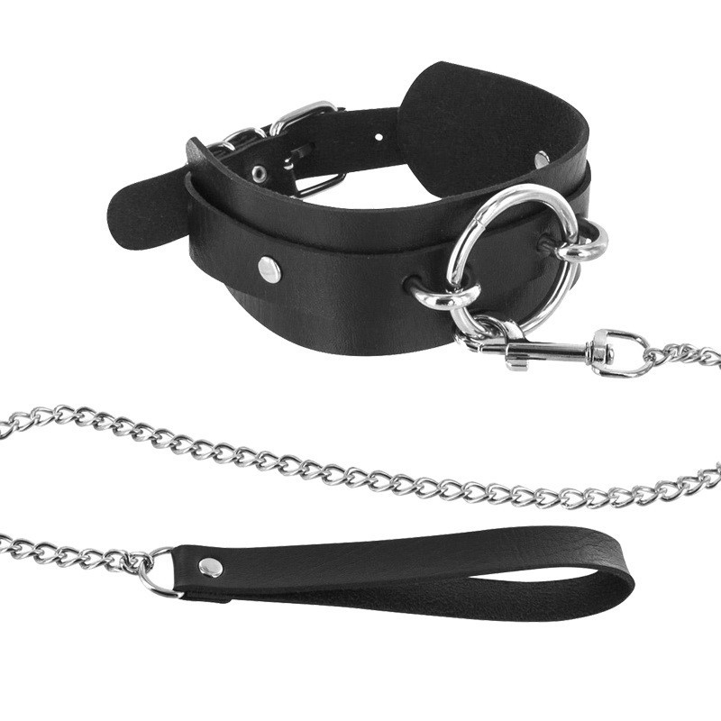 Collar Y Correa Fetish Tentation Ajustable Anillo