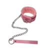 Collar y Correa Rosa Acolchado Suave Fetish Fever