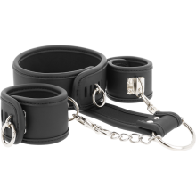 Collar y Esposas Fetish Submissive Cuero Vegano