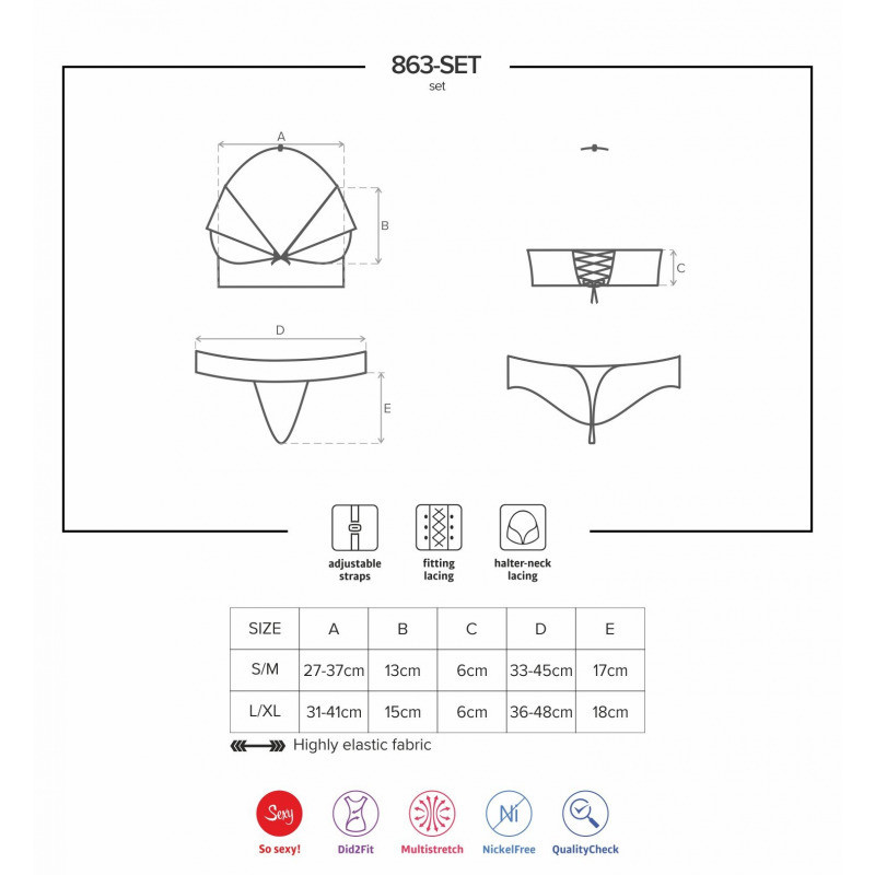 Conjunto 2 Piezas De Obsessive 863 Rojo