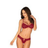 Conjunto 2 Piezas De Obsessive Rojo Burdeos Ivetta