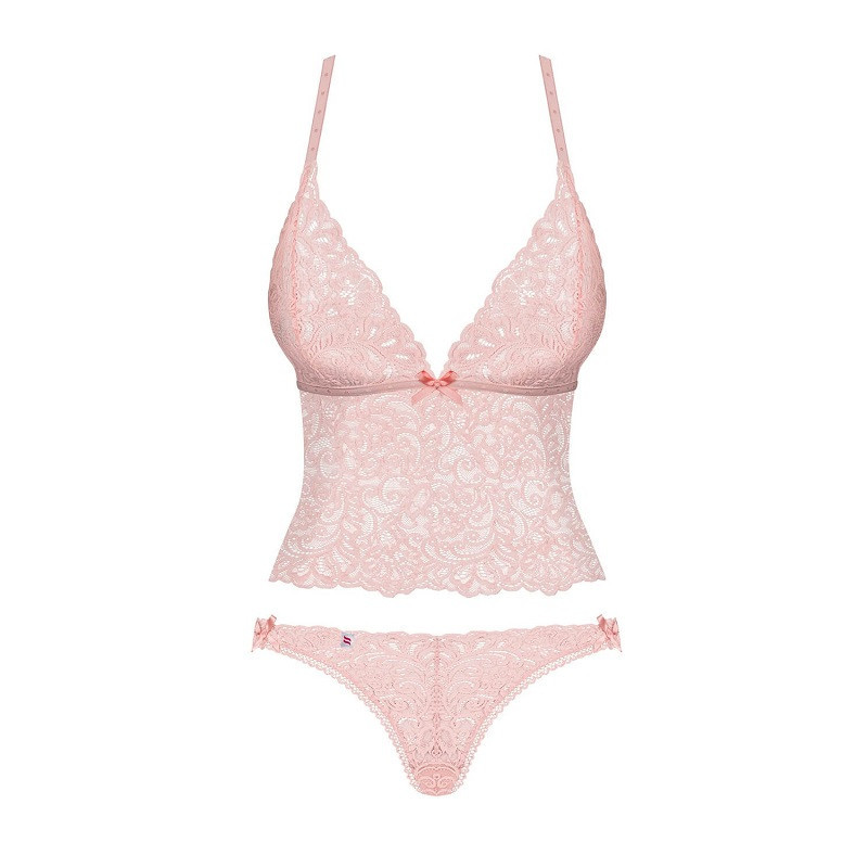 Conjunto 2 Piezas De Obsessive Rosa Top y Braguita Pink Delicanta