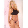 Conjunto 2 Piezas De Pink Lipstick Negro Show-Off Strappy Bra