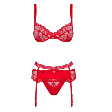 Conjunto 3 Piezas De Obsessive Heartina Rojo