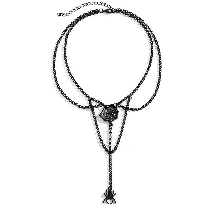Gargantilla Cadenas Con Telaraña