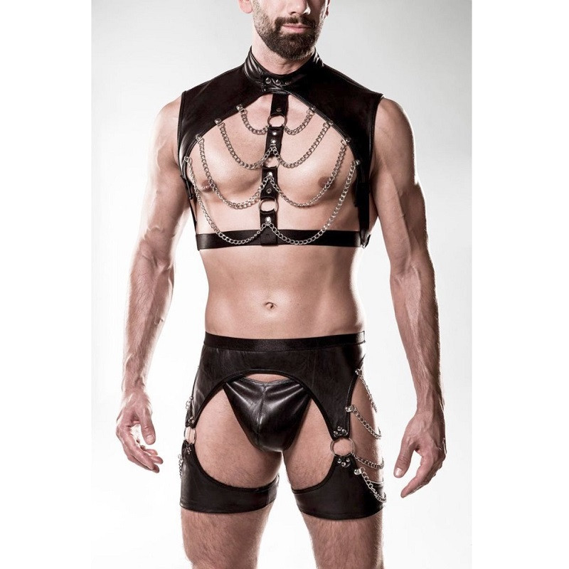 Conjunto BDSM Grey Velvet 20051