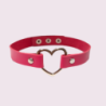 Gargantilla Choker Con Corazón Fucsia