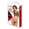 Conjunto Kitten Lace Wet Look Top G- String