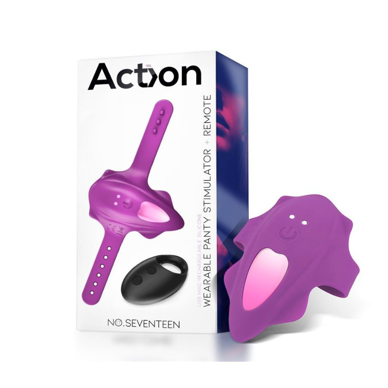 Control Remoto Estimulador de Clítoris Recargable Seventeen Action