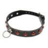 Gargantilla Choker Strict Piedras Rojas Y Anilla