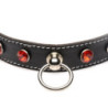 Gargantilla Choker Strict Piedras Rojas Y Anilla