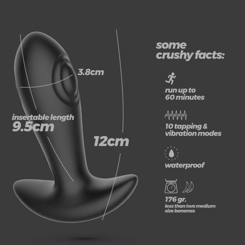 Control Remoto Estimulador Vibrador Prostático Octo Crushious