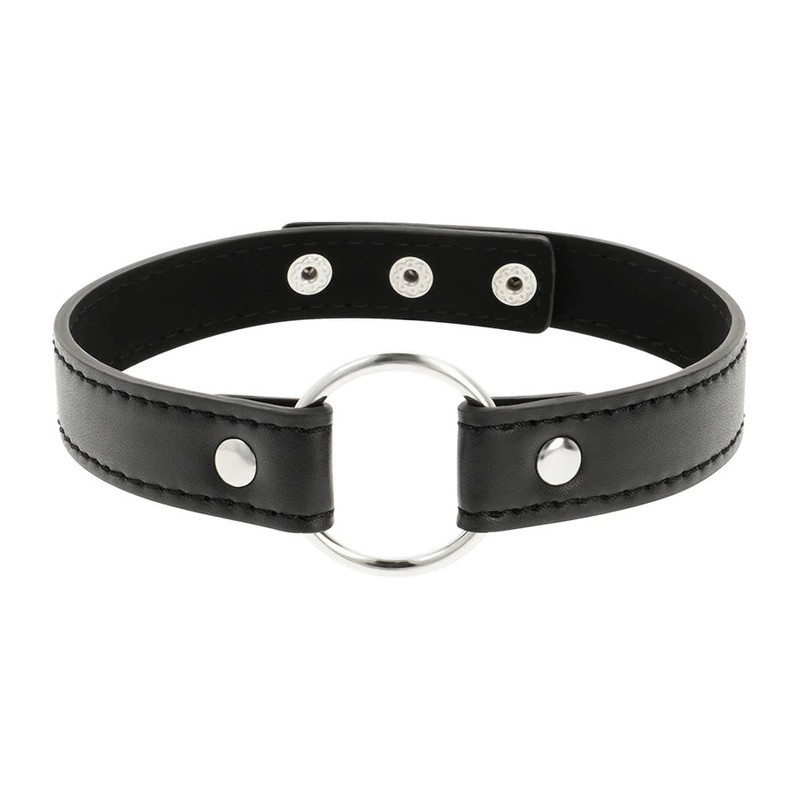 Gargantilla de Coquette Cuero Vegano Anillo