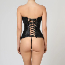 Corset Negro Brokat