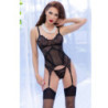 Corset Y Tanga Chilirose CR-4471 Con Medias