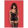 Corset y Tanga De Obsessive Negro Lustella