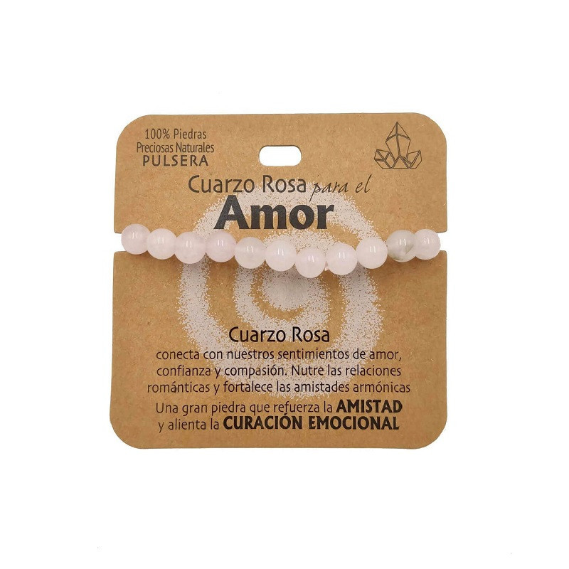 Cuarzo Rosa Pulsera Cuarzo Rosa Pulsera