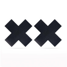 Cubre Pezones Lovetoy Pack Cruces Negras Y Grises