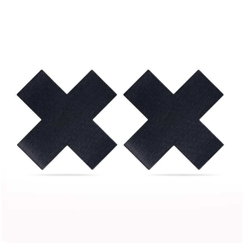 Cubre Pezones Lovetoy Pack Cruces Negras Y Grises